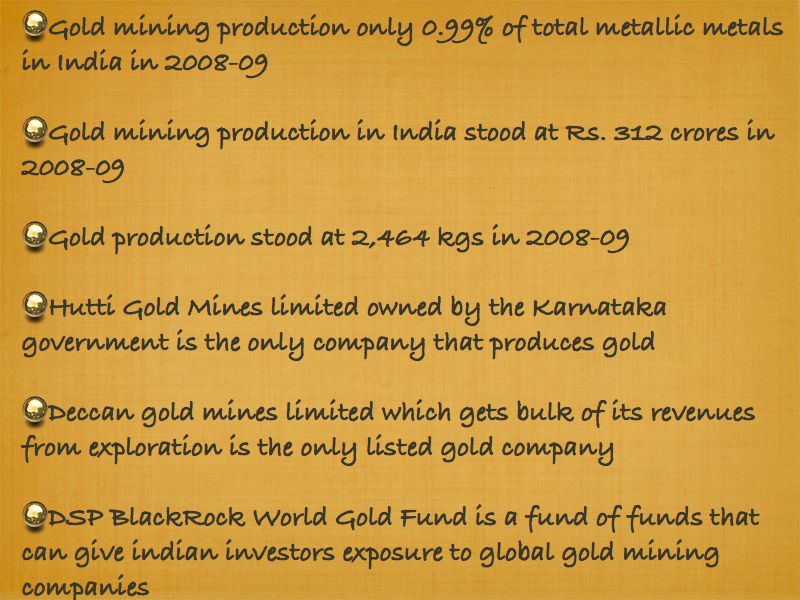 Gold Mining in India